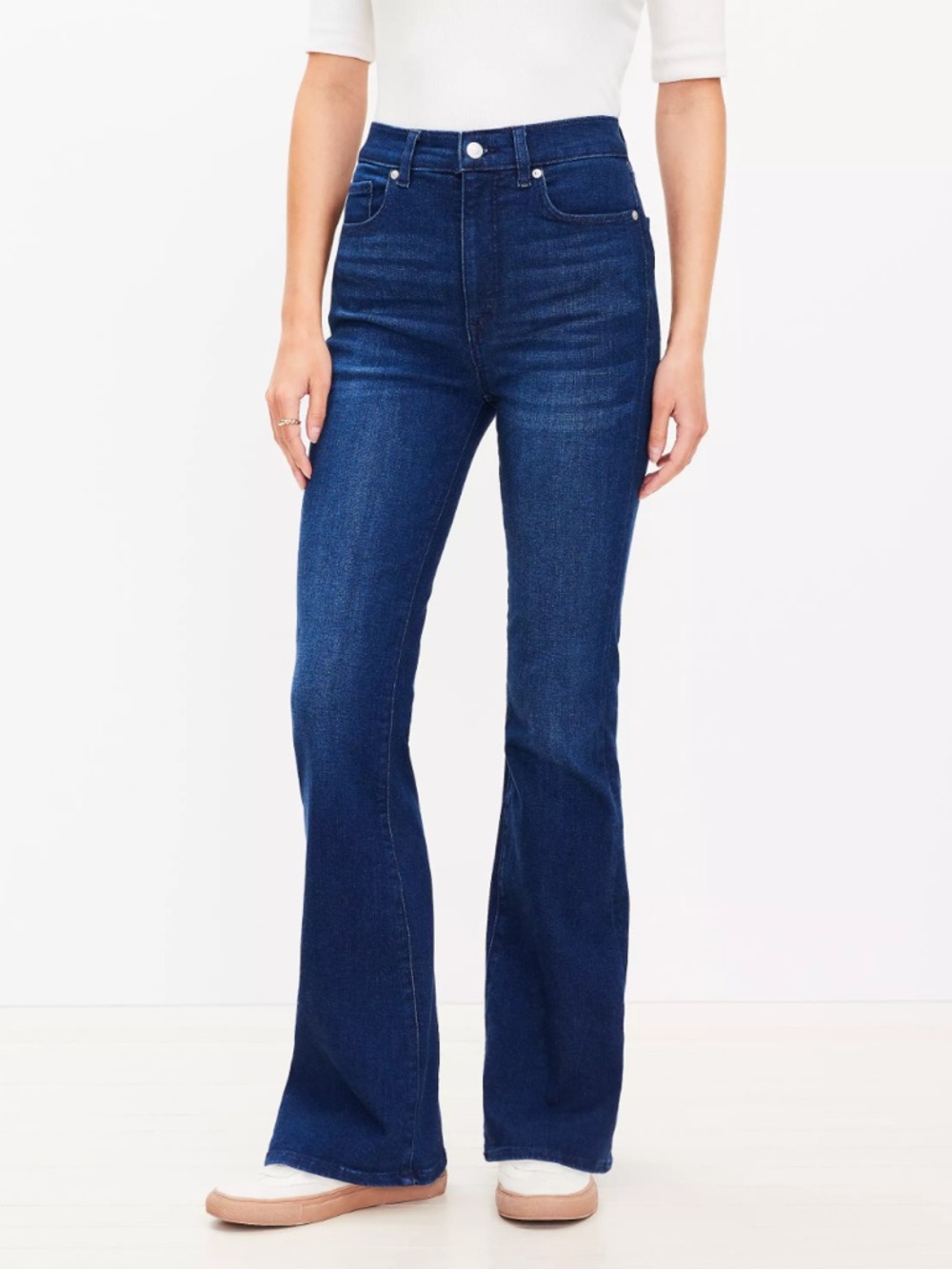 LOFT The Slim Flare High Rise 26/2 Dark Wash